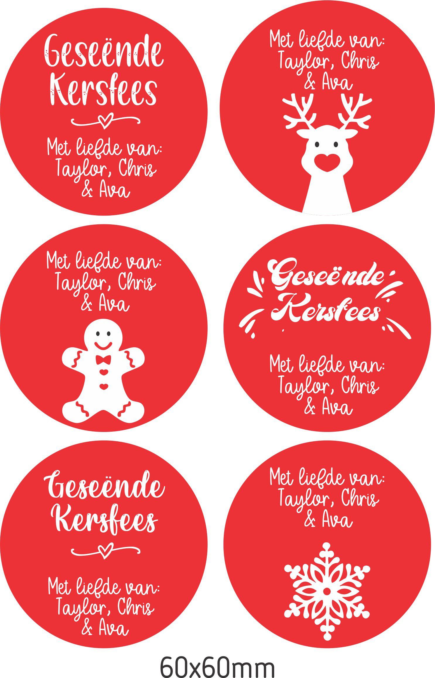 Personalised Christmas Gift Stickers Red Christmas Ma Petite personalised-christmas-gift-stickers-red-christmas-ma-petite