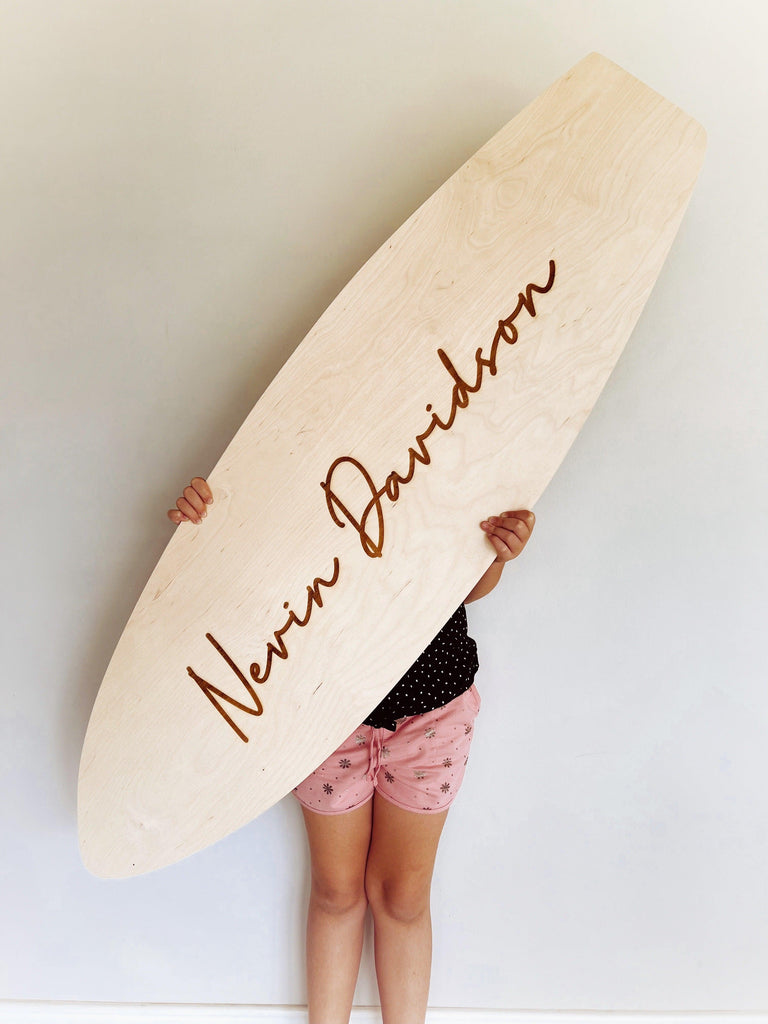 Personalised Wooden Surfboard - Engraved-Ma Petite