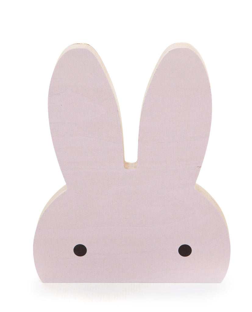 Pink Wooden Bunny