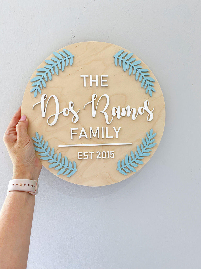 Round Family Plaque