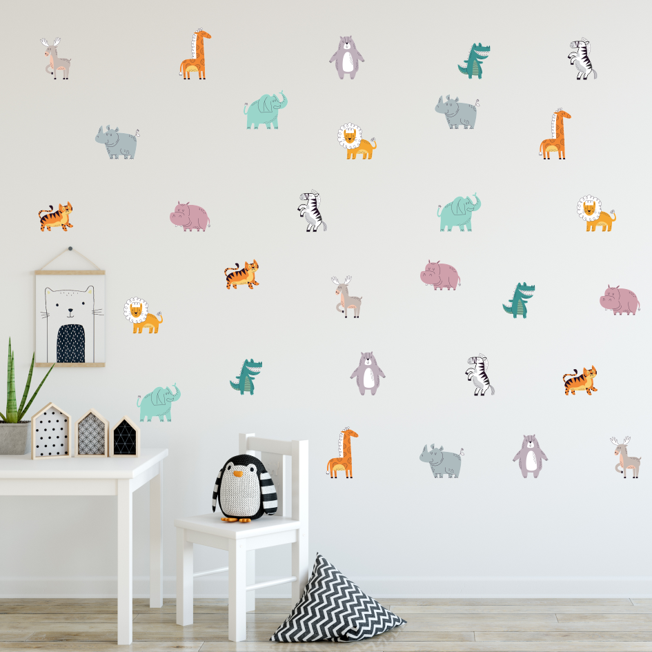 Safari Doodle wall stickers-Ma Petite