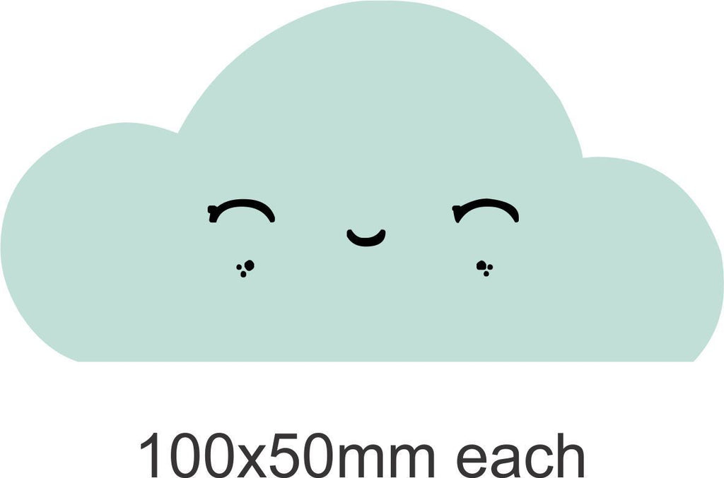 Smiling cloud wall sticker