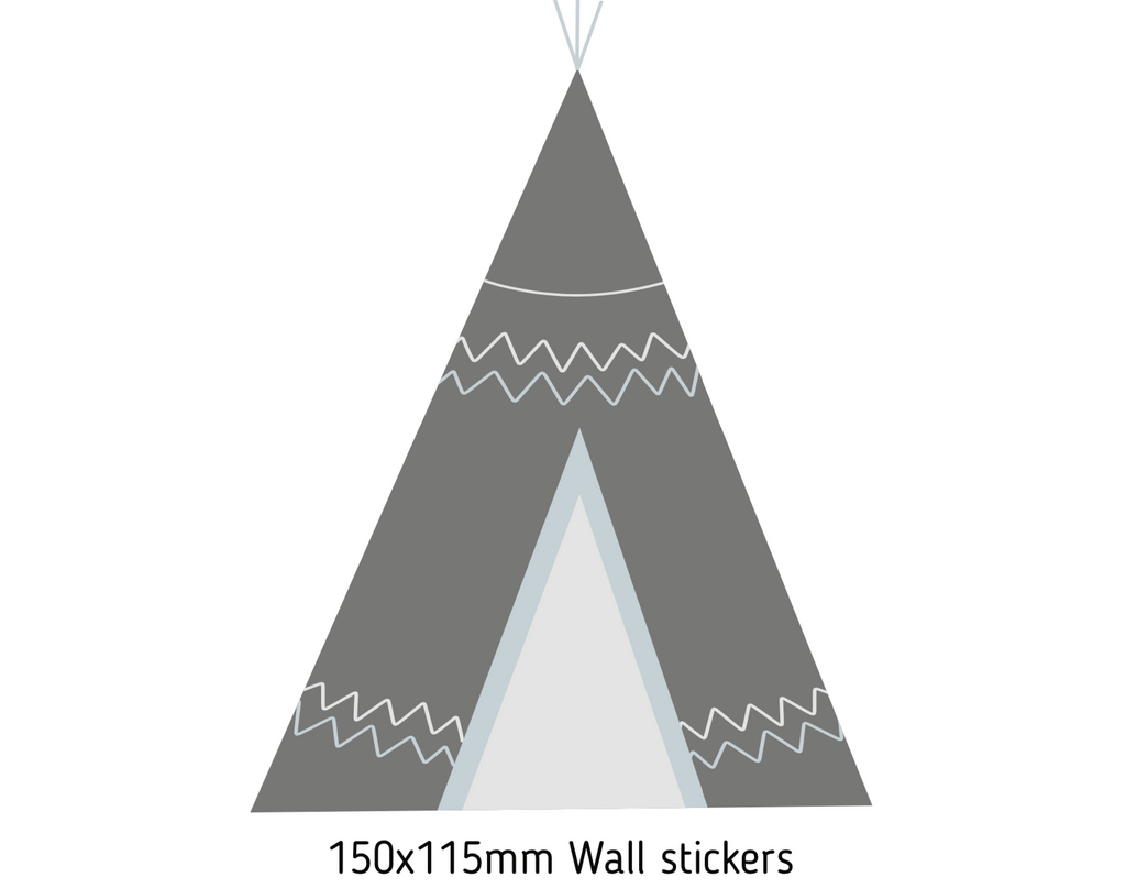 Teepee tent wall sticker