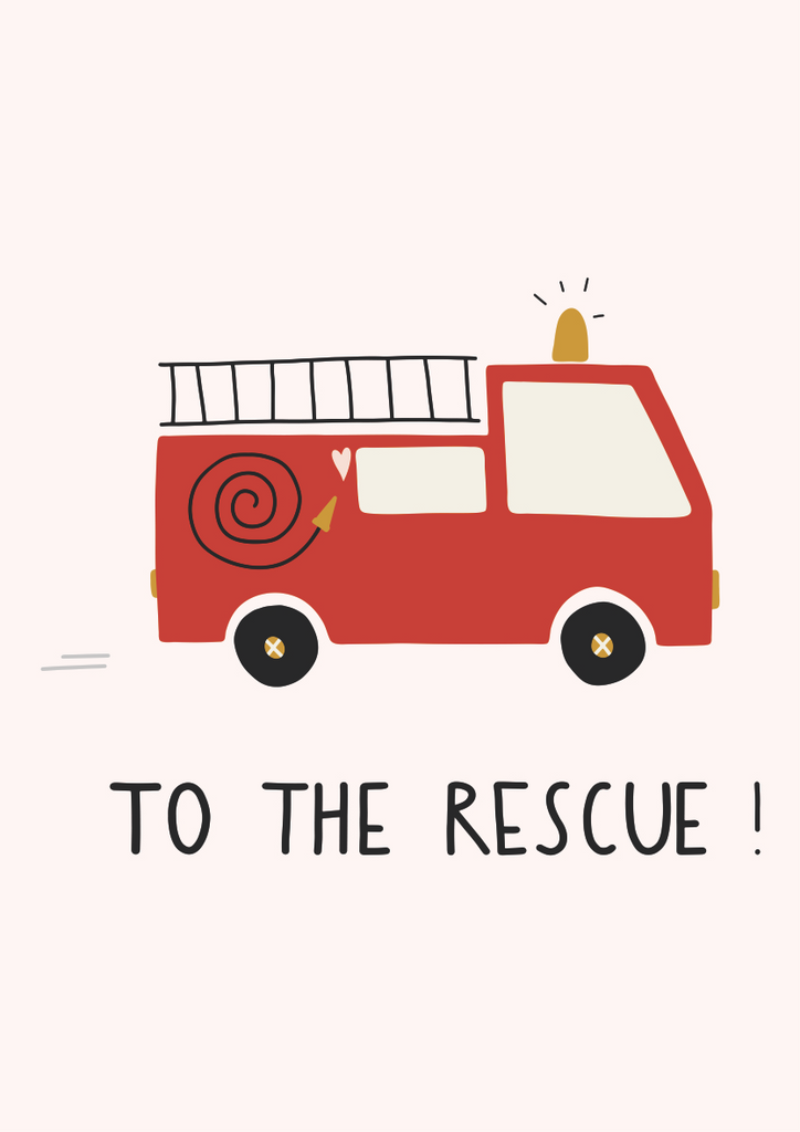Two The Rescue Backdrop To The Rescue - Wall Art Print – Ma Petite