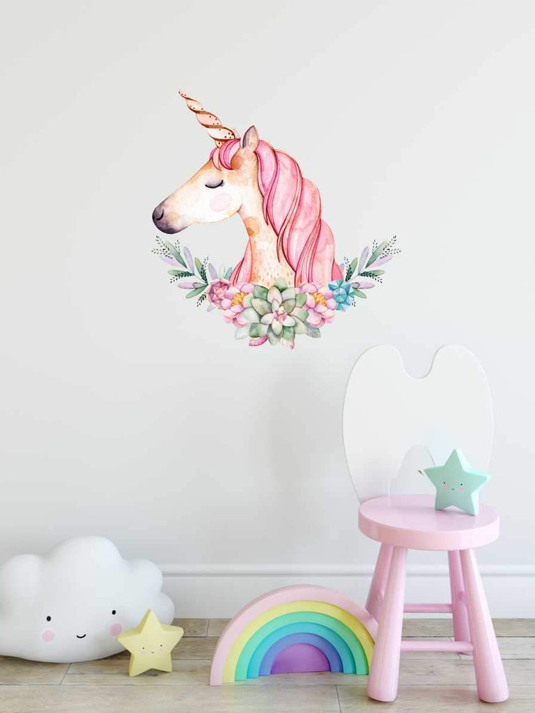 Unicorn Wreath wall sticker