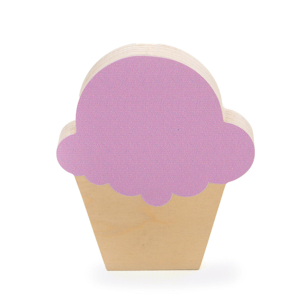 Wooden Ice Cream - Purple